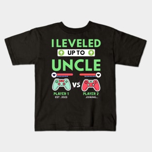 I leveled up to Uncle Kids T-Shirt